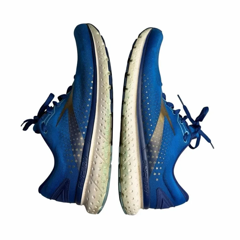 BROOKS Mens Sneakers Glycerin 18 Blue Running Shoes size 8.5